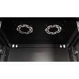 Шкаф 19" телекоммуникационный настенный, 6U 368x600х450 мм, дверь перфорация, черный